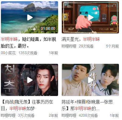 半明半昧的意思