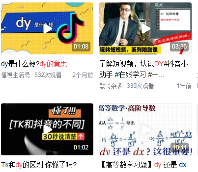 dy是什么意思