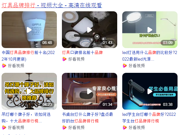 灯具品牌排行