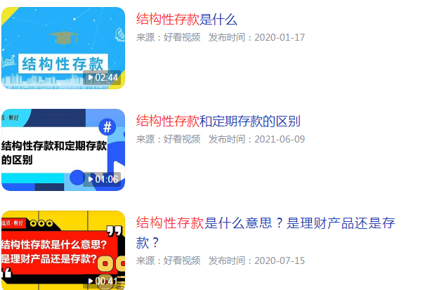 结构性存款