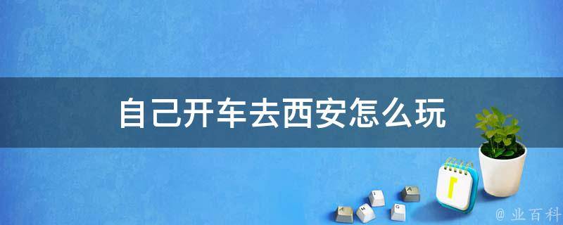 自己开车去西安怎么玩(自驾游西安的必备攻略)